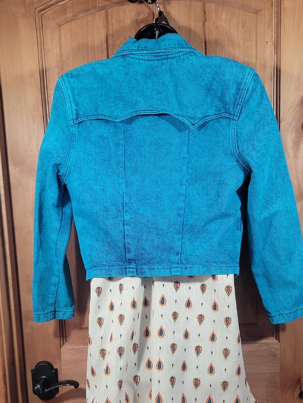 VTG Sundance Turquoise Denim Blazer - Picture 5 of 13
